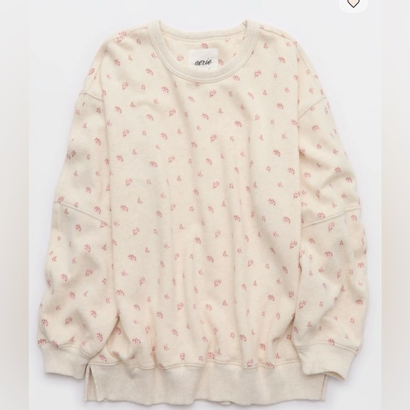 aerie Sweaters - Aerie Tres Chic floral oversized sweatshirt size medium